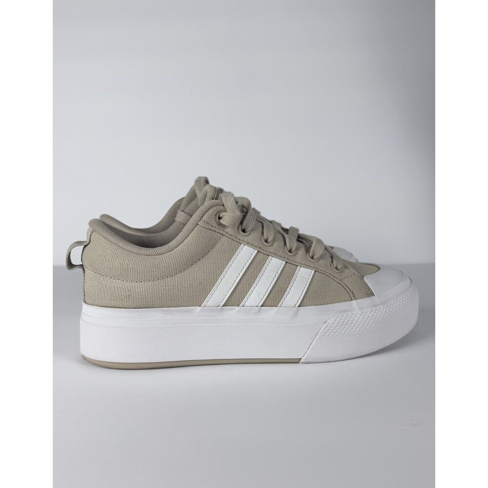 adidas Bravada 2.0 Platform JI1798 Women’s 7.5 Beige White Sneakers